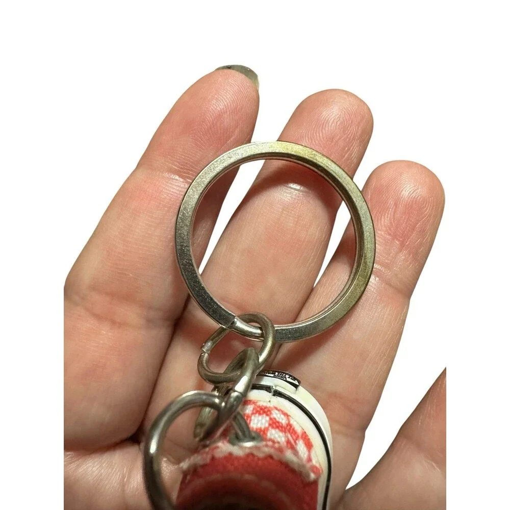 Mini Vans Classic Old Skool Shoe Keychain Checkerboard Red/White